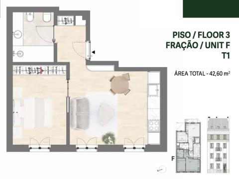 1-Bedroom apartament in Lisbon w/ pool and garden
