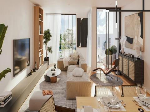 Apartamento T2 novo para venda em condomínio fechado de luxo em Leça do Balio