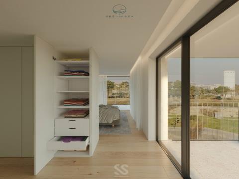 Apartamento T2 novo para venda na 1a linha de mar com vistas de mar rio e foz em Canidelo