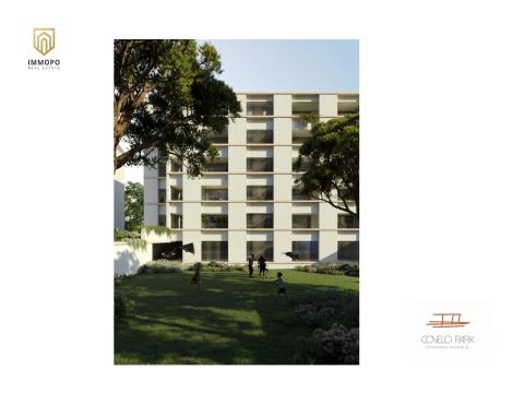 Apartamento T1 Novo com Varanda e Garagem Junto ao Parque do Covelo!