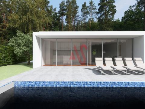 Terreno con progetto per villa con 3 camere da letto con piscina chiavi in mano a Feitos, Barcelos