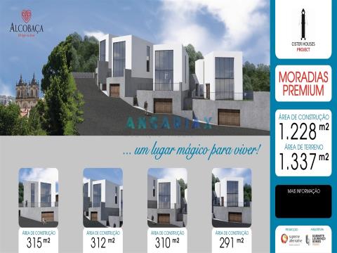 Terrain avec un projet approuvé pour 4 maisons à vendre à Alcobaça