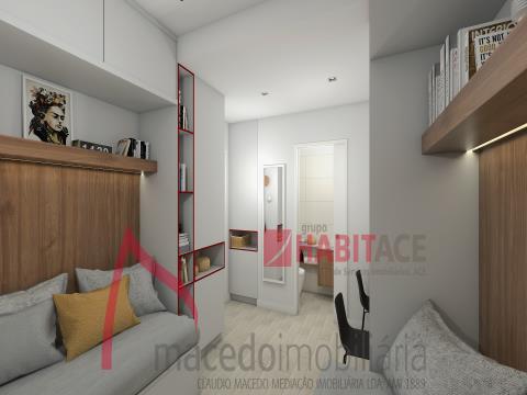 2-Zimmer-Wohnung für Investitionen in Braga, in der Nähe der U. Minho mit einer Rendite von bis zu 6