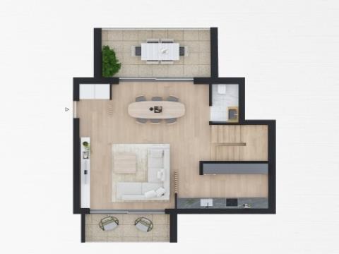 Wohnung - T3 Duplex - Praia da Barra
