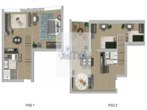 Apartamento T0 - Empreendimento UA
